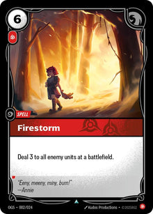 Image for Firestorm (002/024) (OGS:PG) - Riftbound: League of Legends Trading Card Game