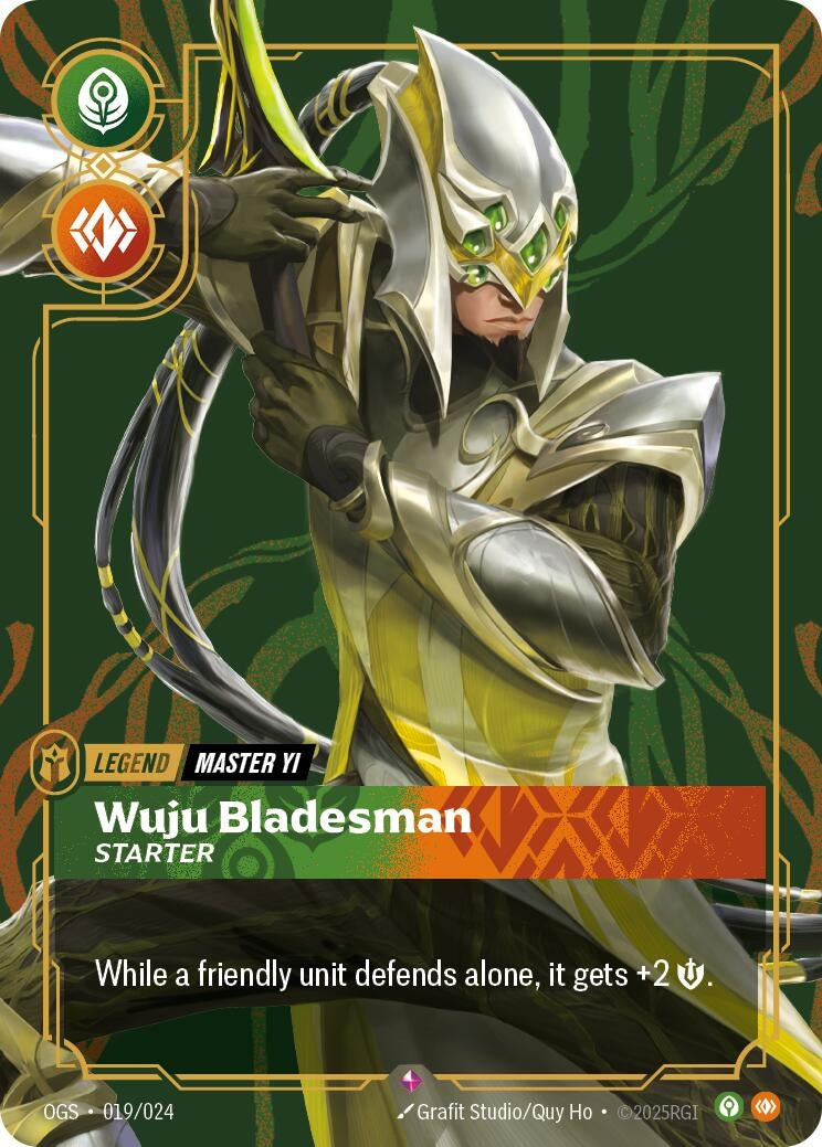 Image for Master Yi - Wuju Bladesman (Starter) (019/024) (OGS:PG) - Riftbound: League of Legends Trading Card Game