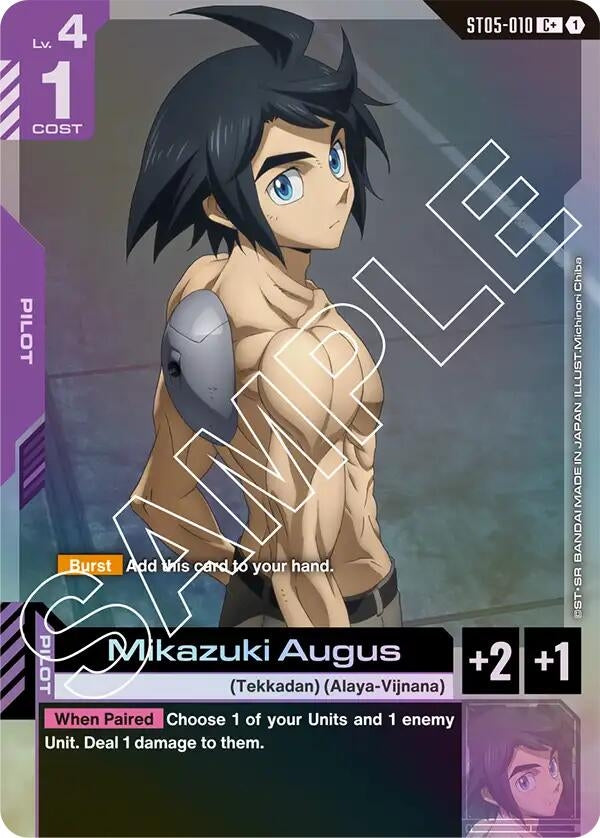 Image for Mikazuki Augus (C+) (ST05-010) (ST05) - Gundam Card Game