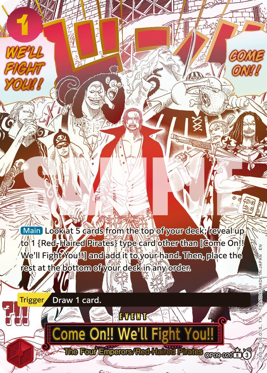 Image for Come On!! We'll Fight You!! (Alternate Art) (OP09-020) (PRB-02) - One Piece Card Game