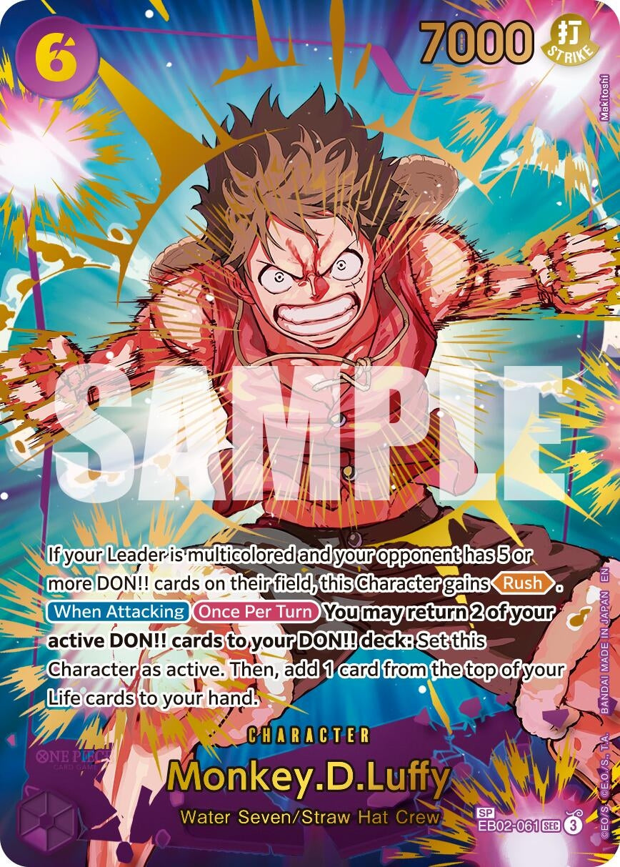 Image for Monkey.D.Luffy - EB02-061 (SP) (EB02-061) (PRB-02) - One Piece Card Game