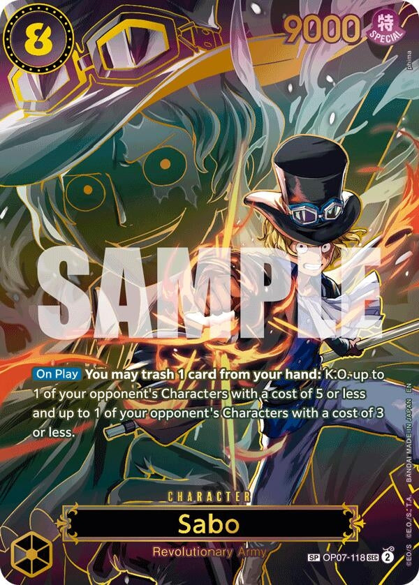Image for Sabo - OP07-118 (SP) (OP07-118) (OP13) - One Piece Card Game