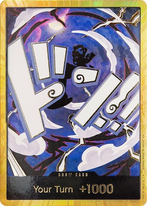 Image for DON!! Card (GEAR5 Luffy) (Gold) (PRB-02) - One Piece Card Game