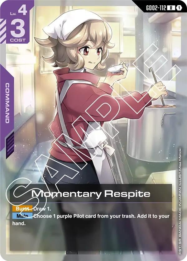 Image for Momentary Respite (GD02-112) (GD02) - Gundam Card Game