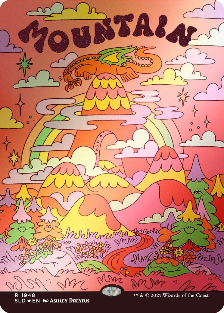 Image for Mountain (1948) (Rainbow Foil) (1948) (SLD) - Magic: The Gathering