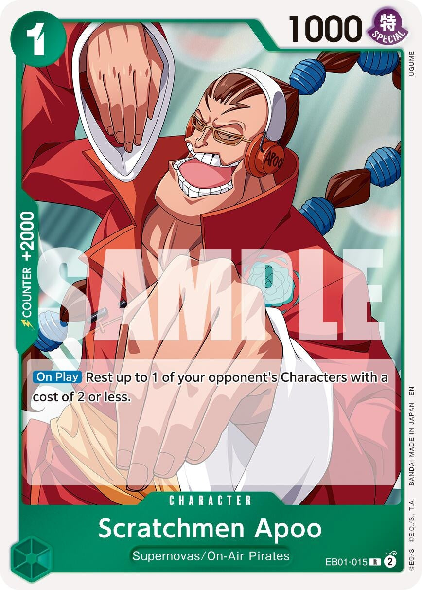 Image for Scratchmen Apoo - EB01-015 (Reprint) (EB01-015) (PRB-02) - One Piece Card Game