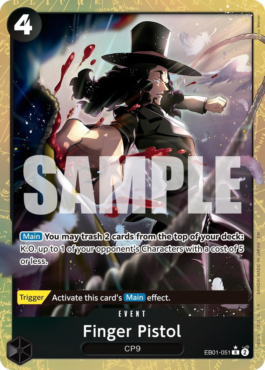 Image for Finger Pistol (Alternate Art) (EB01-051) (PRB-02) - One Piece Card Game