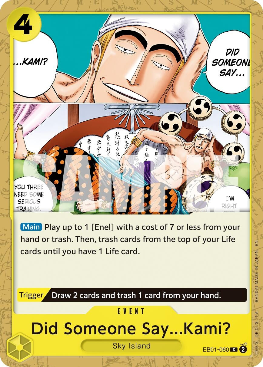 Image for Did Someone Say...Kami? (Reprint) (EB01-060) (PRB-02) - One Piece Card Game