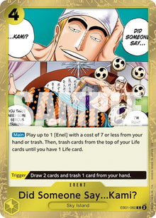 Did Someone Say...Kami? (Pirate Foil) (EB01-060) (PRB-02)