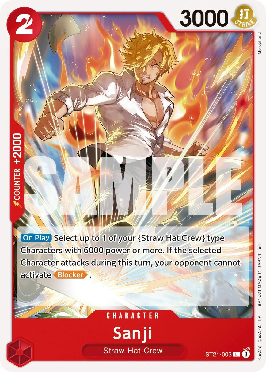 Image for Sanji - ST21-003 (Reprint) (ST21-003) (PRB-02) - One Piece Card Game