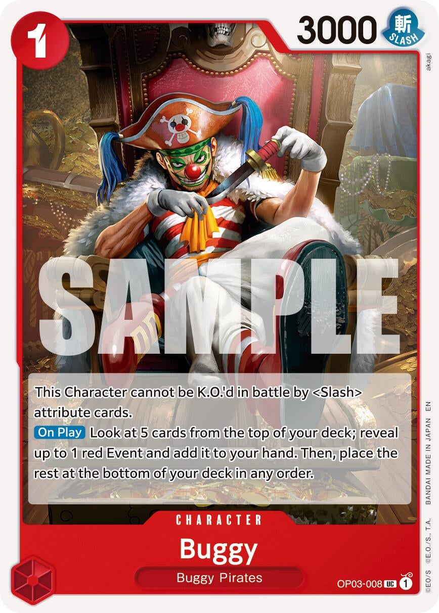 Image for Buggy - OP03-008 (Reprint) (OP03-008) (PRB-02) - One Piece Card Game