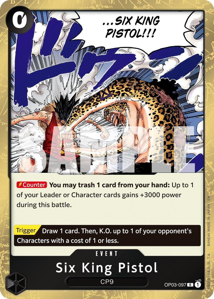 Image for Six King Pistol (Reprint) (OP03-097) (PRB-02) - One Piece Card Game