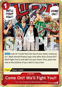 Come On!! We'll Fight You!! (Reprint) (OP09-020) (PRB-02)