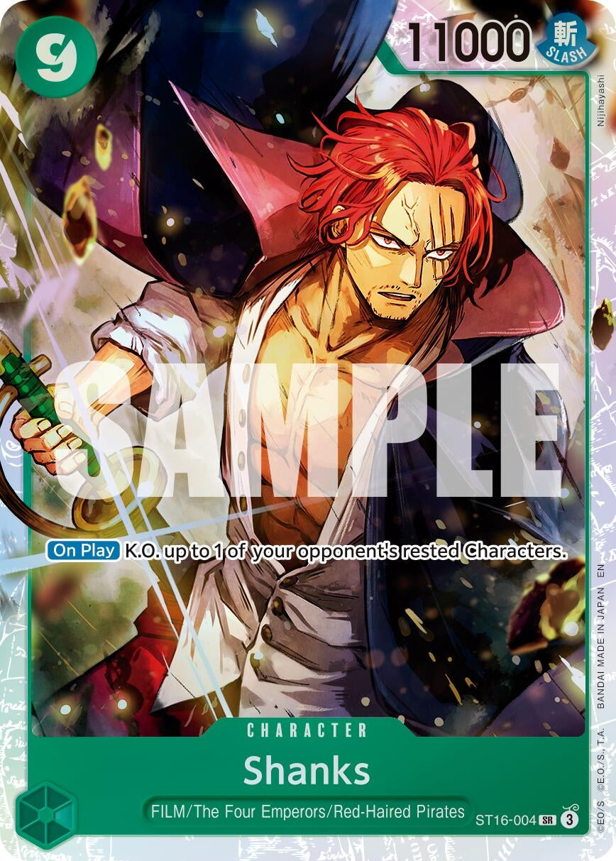 Image for Shanks - ST16-004 (Reprint) (ST16-004) (PRB-02) - One Piece Card Game