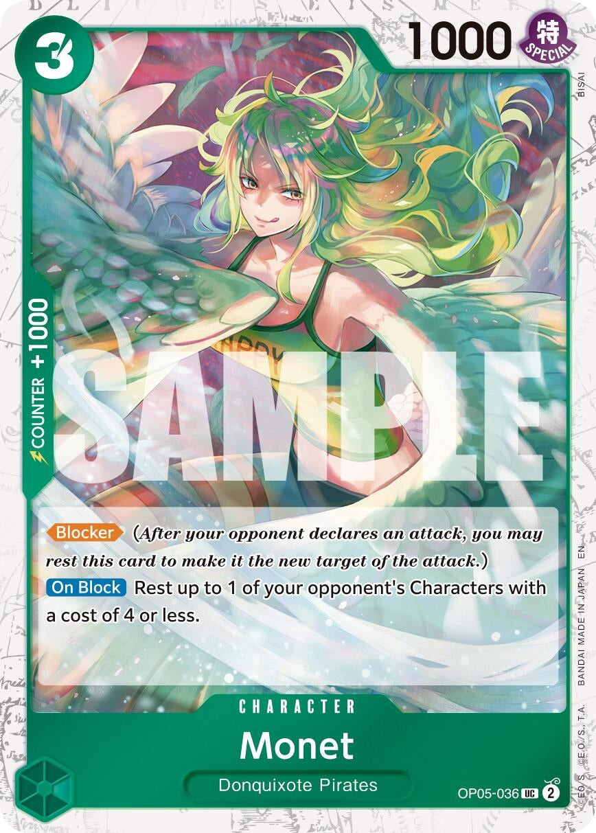 Image for Monet (Pirate Foil) (OP05-036) (PRB-02) - One Piece Card Game