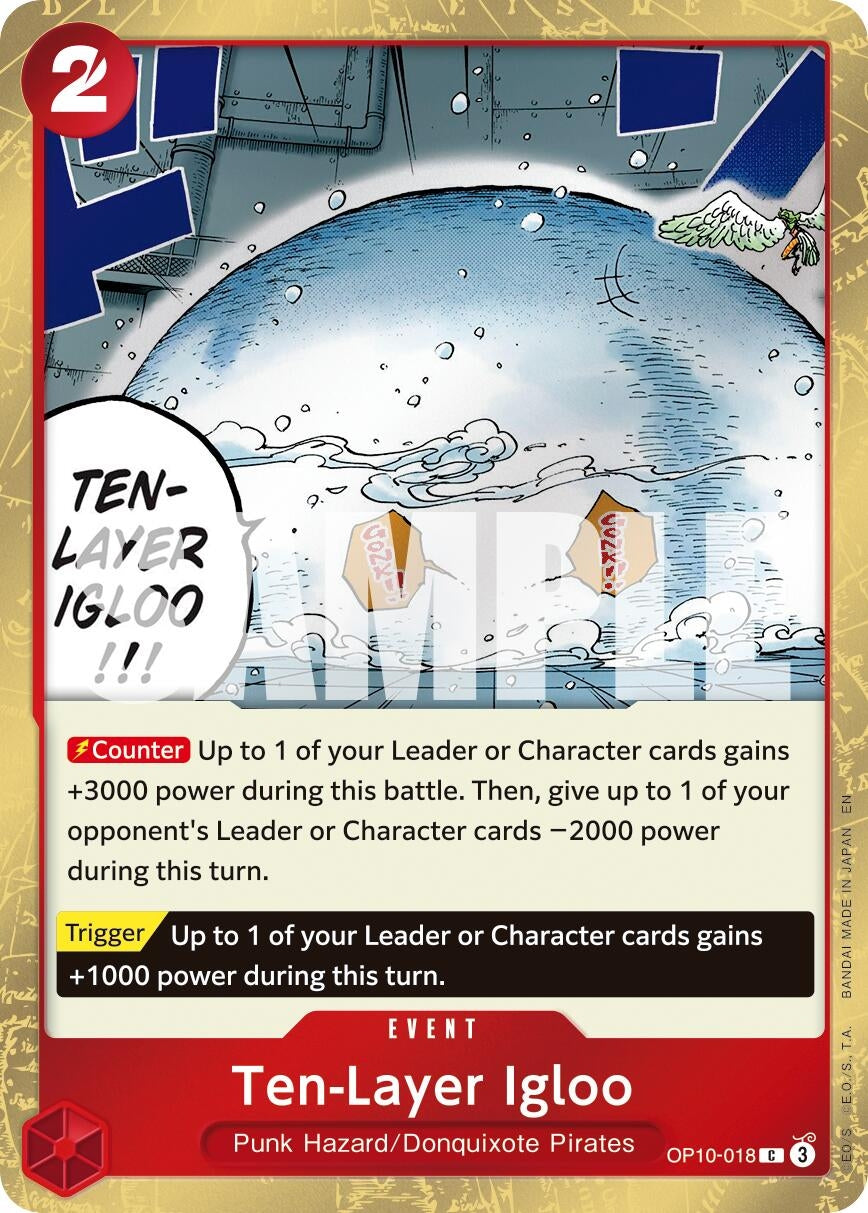 Image for Ten-Layer Igloo (Pirate Foil) (OP10-018) (PRB-02) - One Piece Card Game