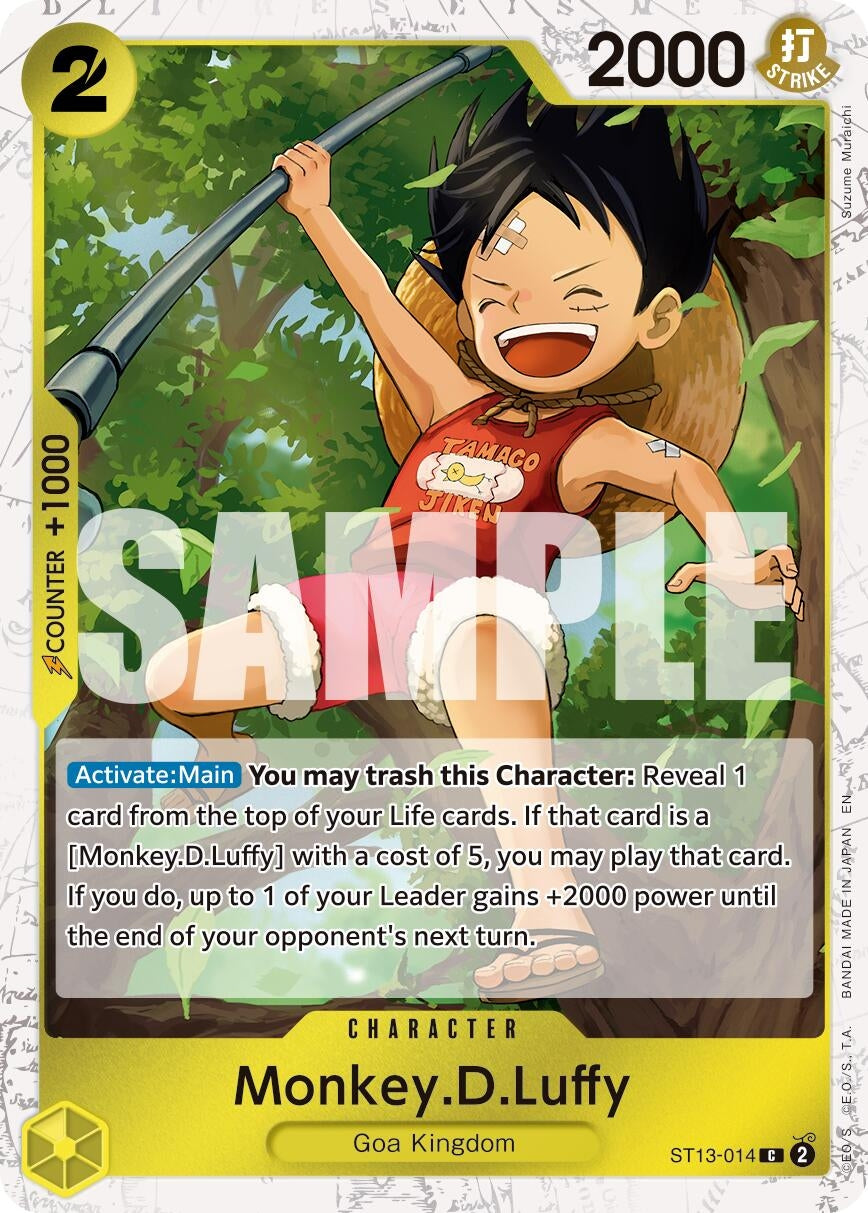 Image for Monkey.D.Luffy - ST13-014 (Pirate Foil) (ST13-014) (PRB-02) - One Piece Card Game