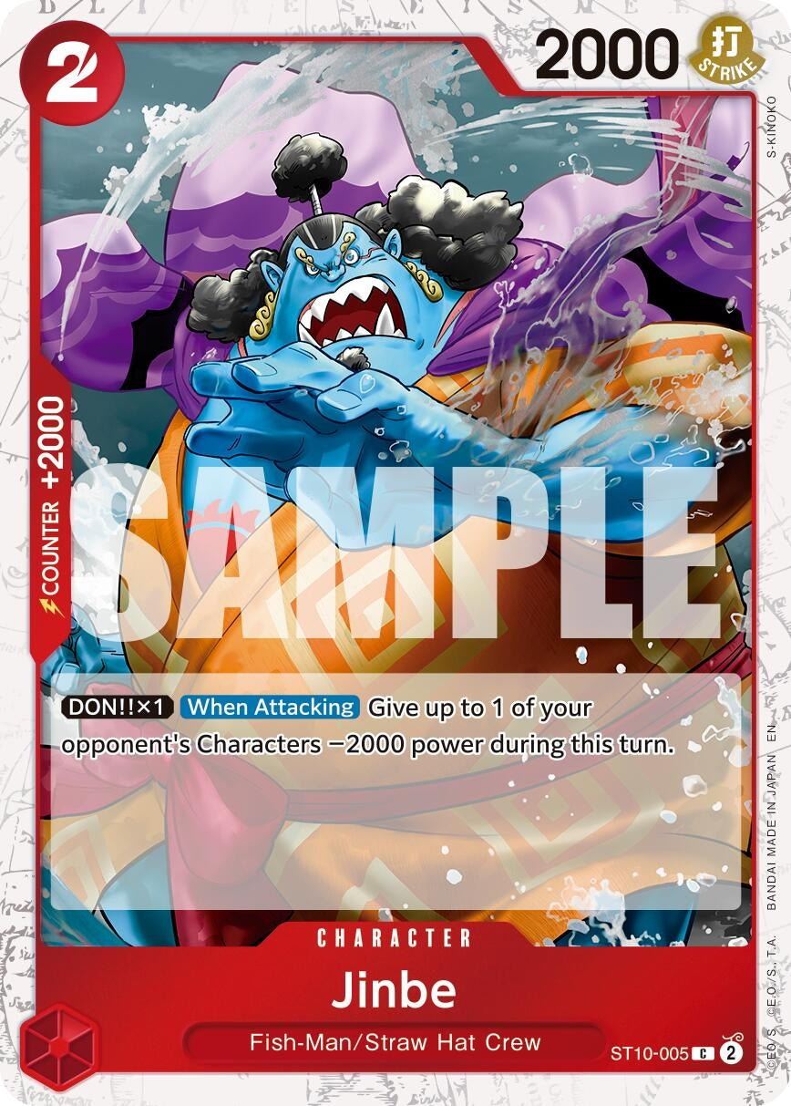 Image for Jinbe - ST10-005 (Pirate Foil) (ST10-005) (PRB-02) - One Piece Card Game