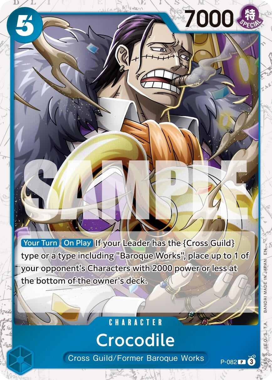 Image for Crocodile - P-082 (Pirate Foil) (P-082) (PRB-02) - One Piece Card Game