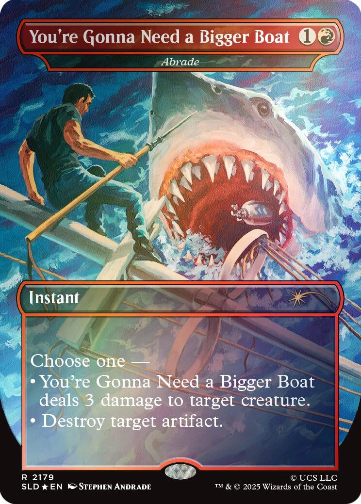 Image for You're Gonna Need a Bigger Boat - Abrade (Rainbow Foil) (2179) (SLD) - Magic: The Gathering