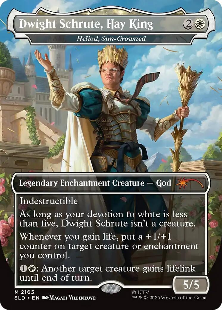 Image for Dwight Schrute, Hay King - Heliod, Sun-Crowned (2165) (SLD) - Magic: The Gathering