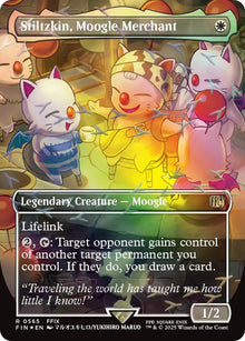 Stiltzkin, Moogle Merchant (Borderless) (Chocobo Track Foil) (565) (FIN)