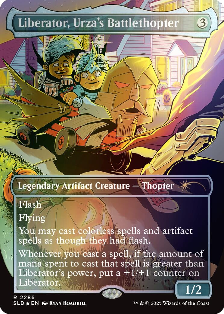 Image for Liberator, Urza's Battlethopter (Rainbow Foil) (2286) (SLD) - Magic: The Gathering