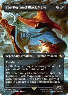 Image for The Destined Black Mage (Borderless) (447) (FIC) - Magic: The Gathering
