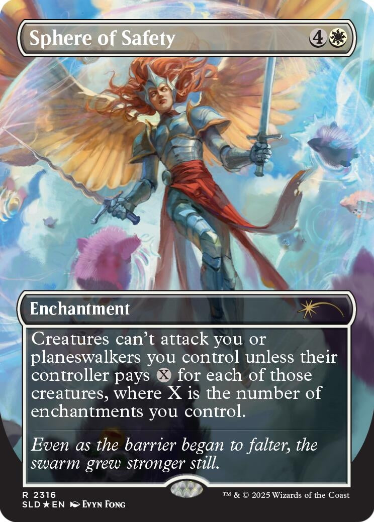 Image for Sphere of Safety (2316) (Rainbow Foil) (2316) (SLD) - Magic: The Gathering