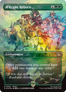 Image for A Realm Reborn (Borderless) (Chocobo Track Foil) (566) (FIN) - Magic: The Gathering