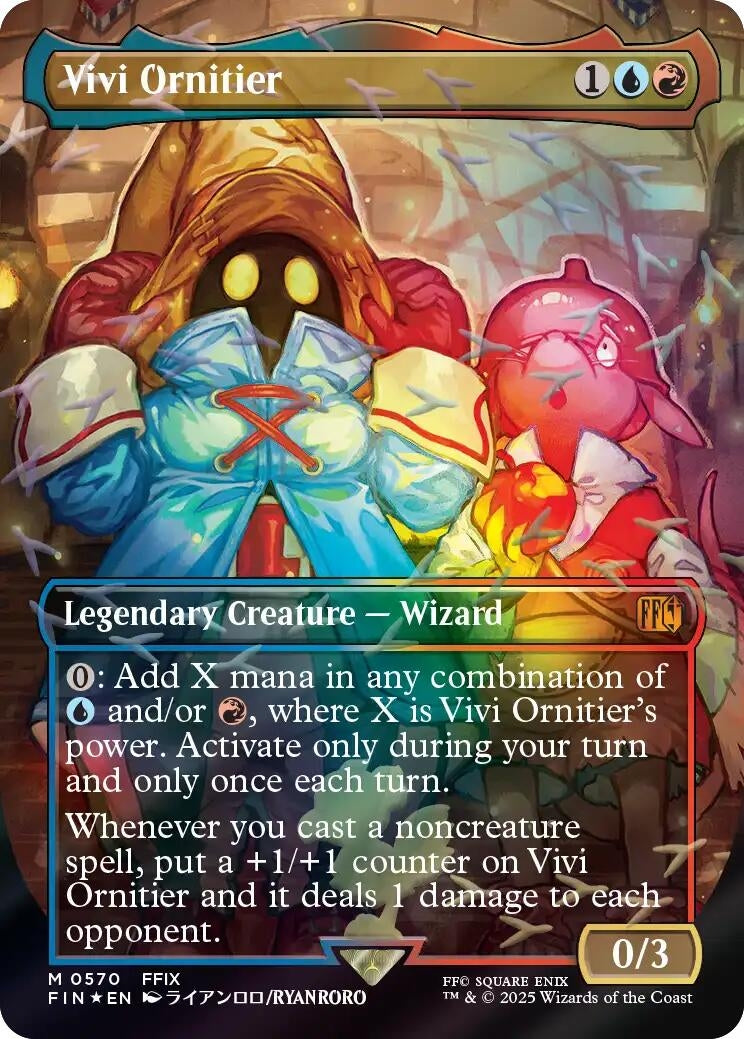Image for Vivi Ornitier (Borderless) (Chocobo Track Foil) (570) (FIN) - Magic: The Gathering