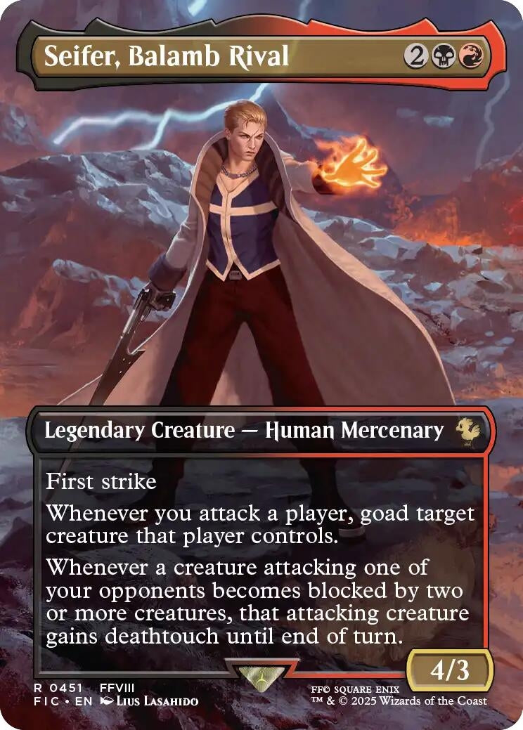 Image for Seifer, Balamb Rival (Borderless) (451) (FIC) - Magic: The Gathering
