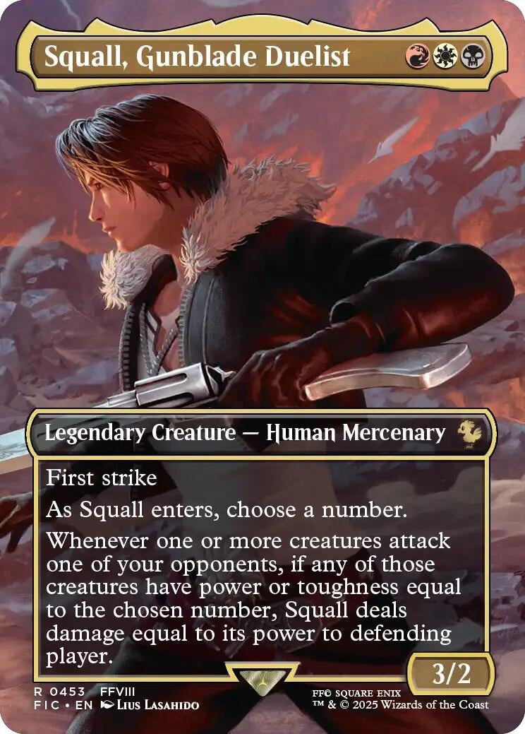Image for Squall, Gunblade Duelist (Borderless) (453) (FIC) - Magic: The Gathering