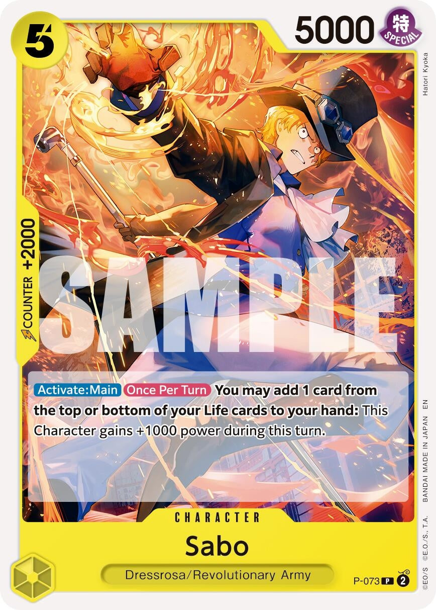 Image for Sabo - P-073 (Pirate Foil) (P-073) (PRB-02) - One Piece Card Game