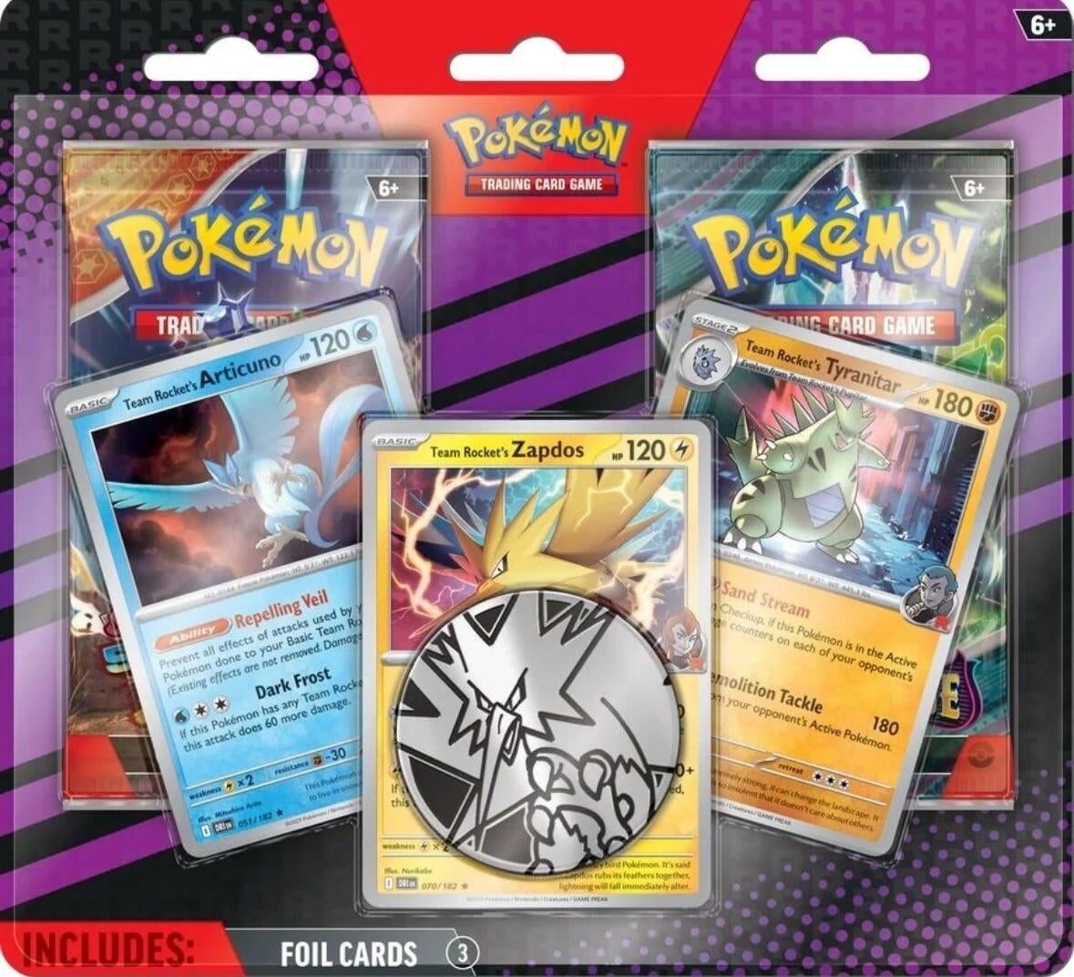 Image for 2-Pack Blister Pack [Team Rocket's Articuno, Zapdos & Tyranitar] - Pokemon