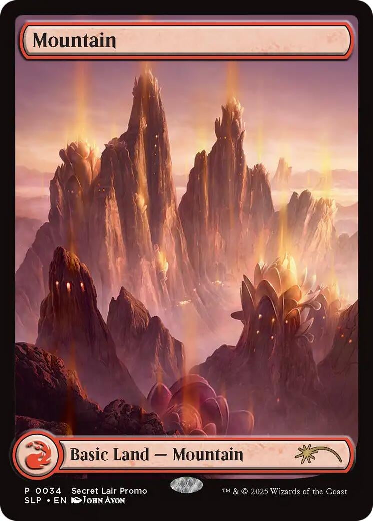 Image for Mountain (0034) (34) (SLP) - Magic: The Gathering