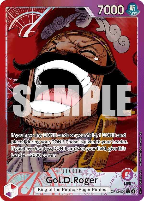 Image for Gol.D.Roger (003) (Alternate Art) (OP13-003) (OP13) - One Piece Card Game