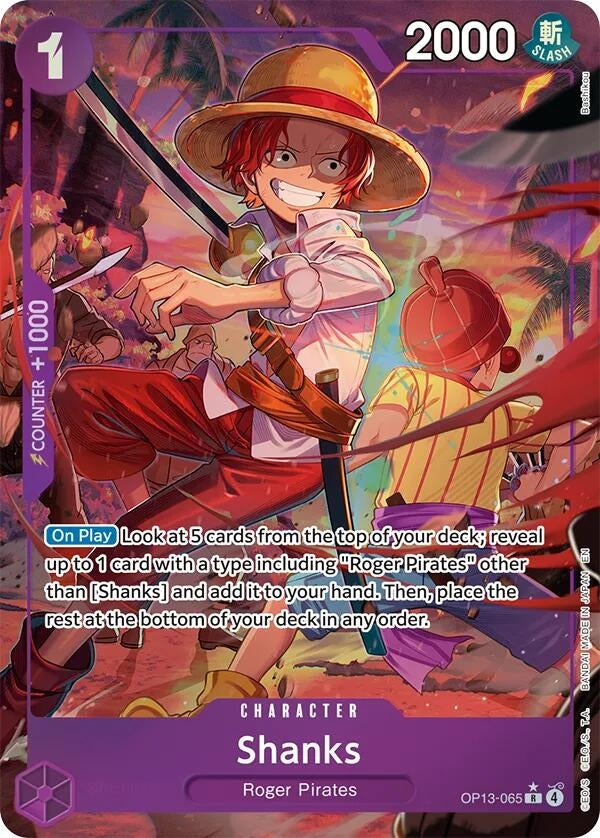 Image for Shanks (065) (Alternate Art) (OP13-065) (OP13) - One Piece Card Game