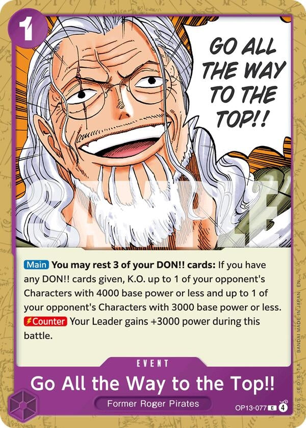 Image for Go All the Way to the Top!! (OP13-077) (OP13) - One Piece Card Game