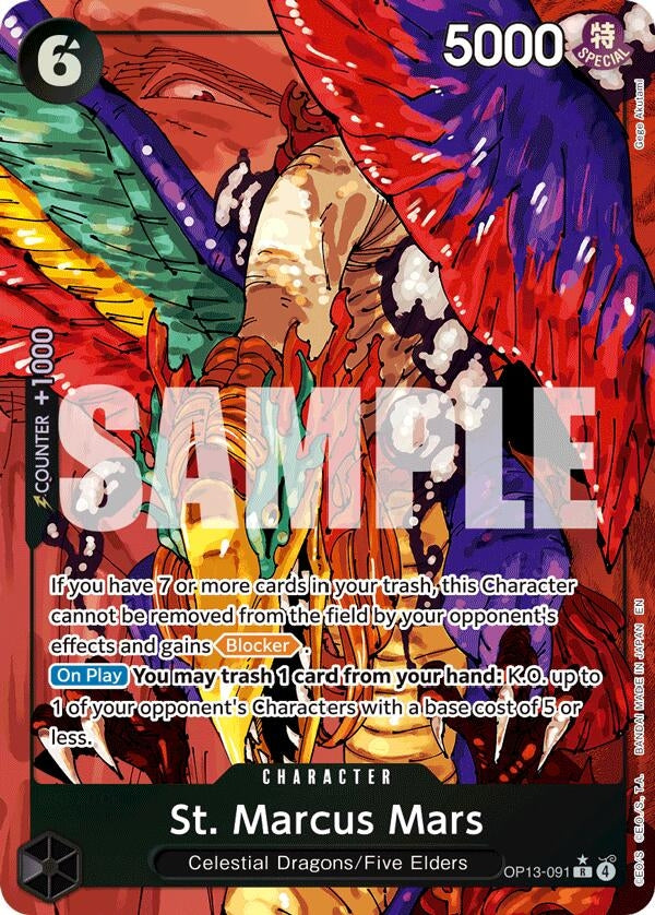 Image for St. Marcus Mars (Alternate Art) (OP13-091) (OP13) - One Piece Card Game