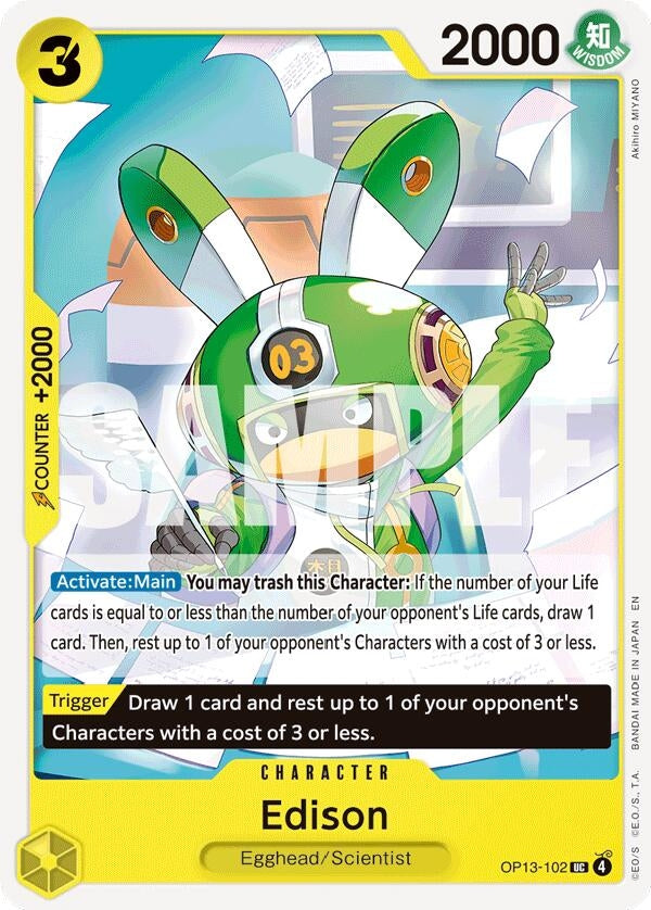 Image for Edison (OP13-102) (OP13) - One Piece Card Game