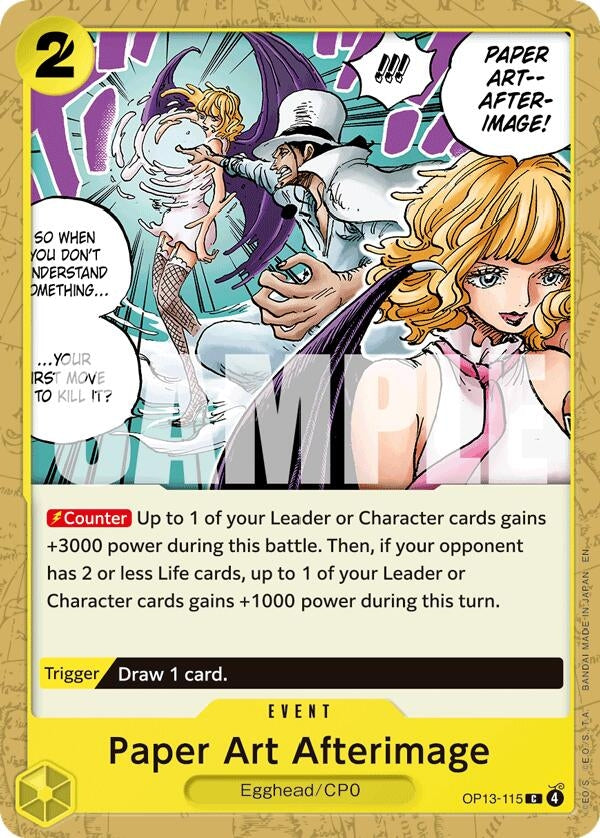 Image for Paper Art Afterimage (OP13-115) (OP13) - One Piece Card Game