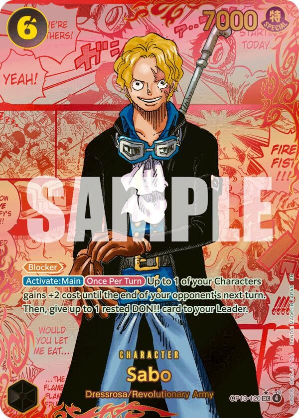 Image for Sabo (120) (Red Super Alternate Art) (OP13-120) (OP13) - One Piece Card Game