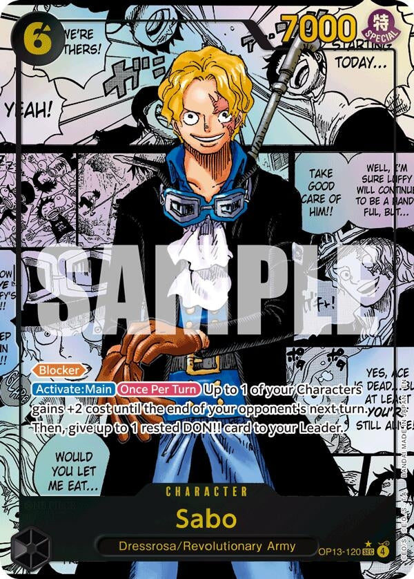 Image for Sabo (120) (Super Alternate Art) (OP13-120) (OP13) - One Piece Card Game