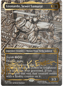 Leonardo, Sewer Samurai (Borderless) (Gold-Stamped Signature) (301) (TMT)