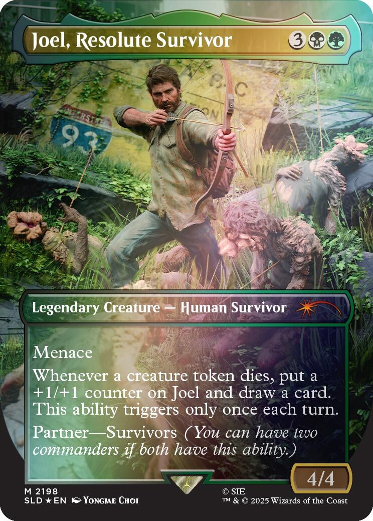Image for Joel, Resolute Survivor (Rainbow Foil) (2198) (SLD) - Magic: The Gathering