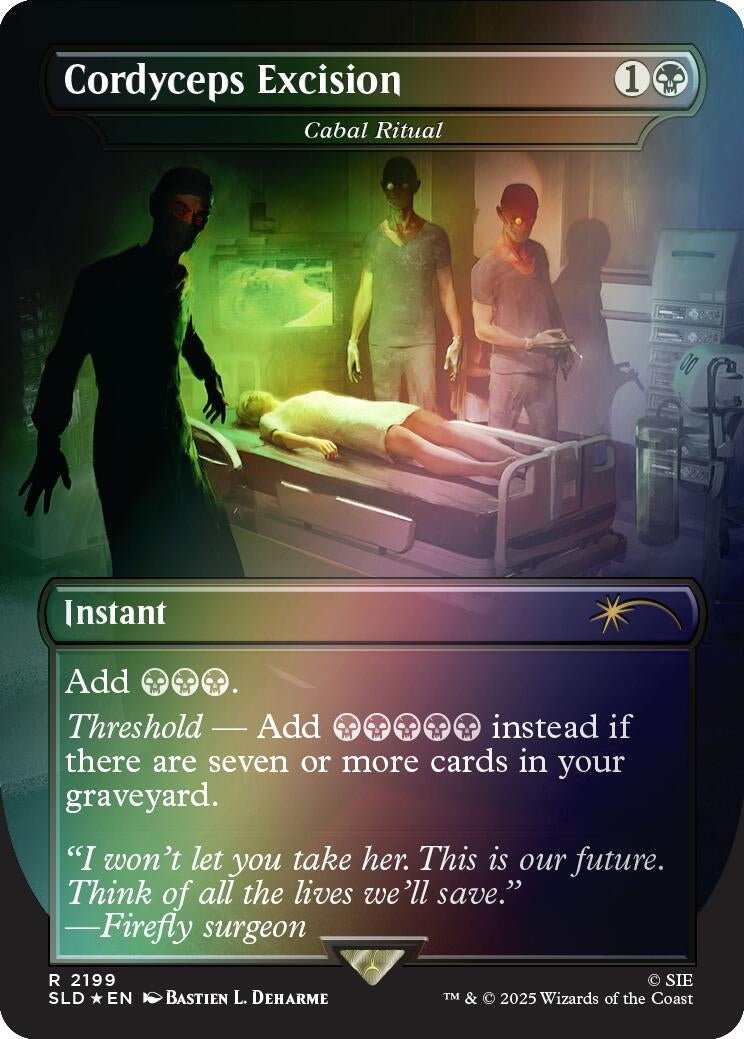 Image for Cordyceps Excision - Cabal Ritual (Rainbow Foil) (2199) (SLD) - Magic: The Gathering