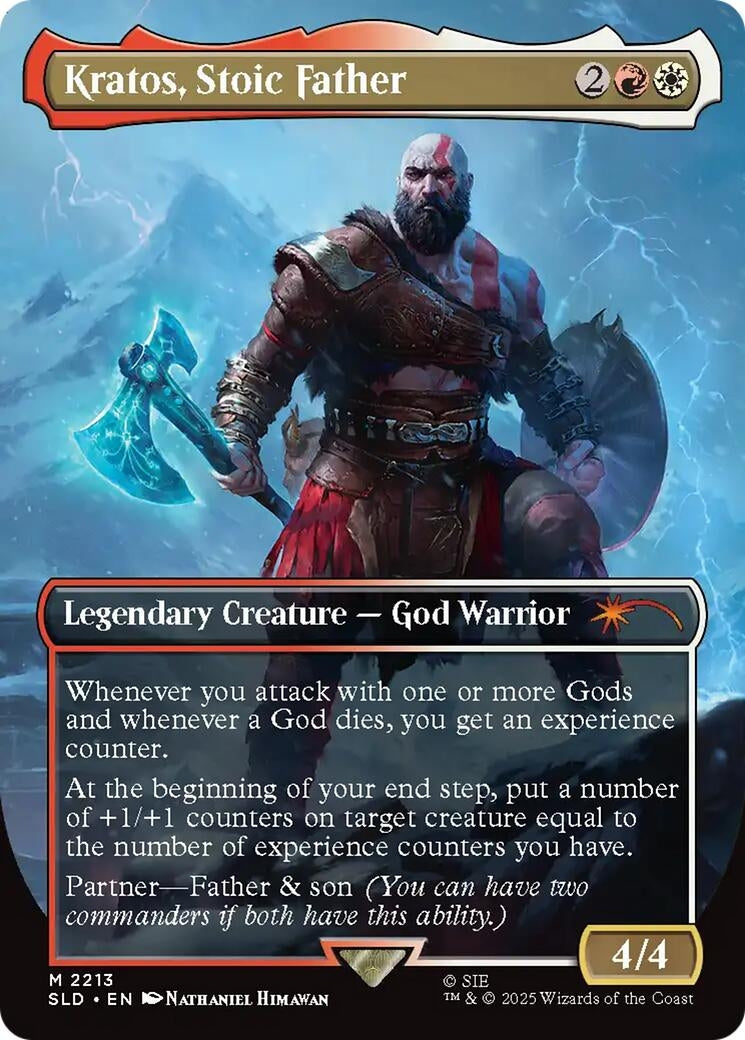 Image for Kratos, Stoic Father (2213) (SLD) - Magic: The Gathering