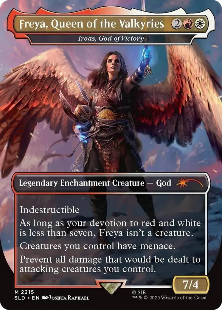 Image for Freya, Queen of the Valkyries - Iroas, God of Victory (2215) (SLD) - Magic: The Gathering