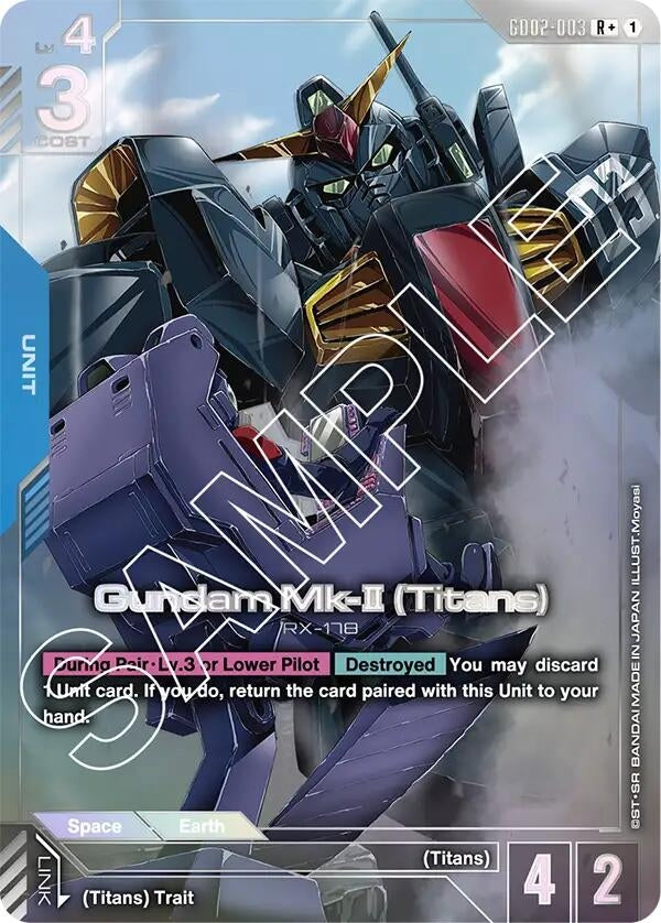 Image for Gundam Mk-II (Titans) (R+) (GD02-003) (GD02) - Gundam Card Game